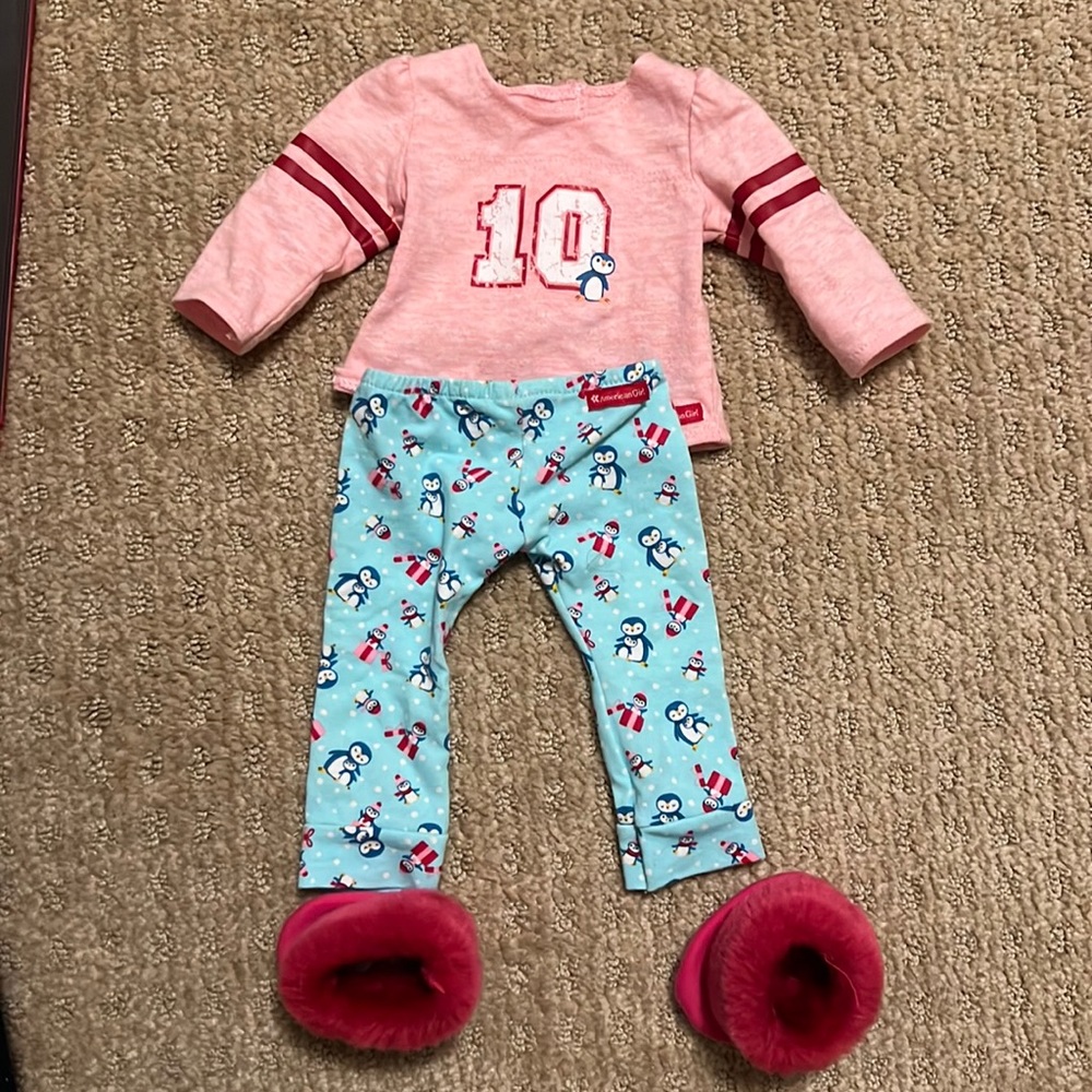 American Girl Doll Holiday Penguin Pajamas 2016